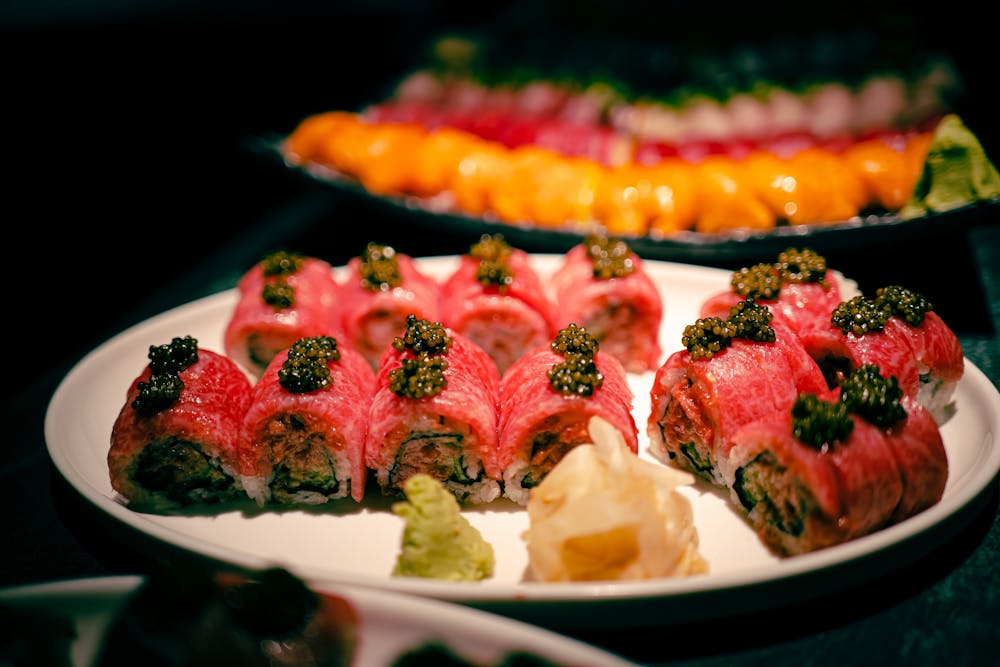 a bunch of food on a plate
