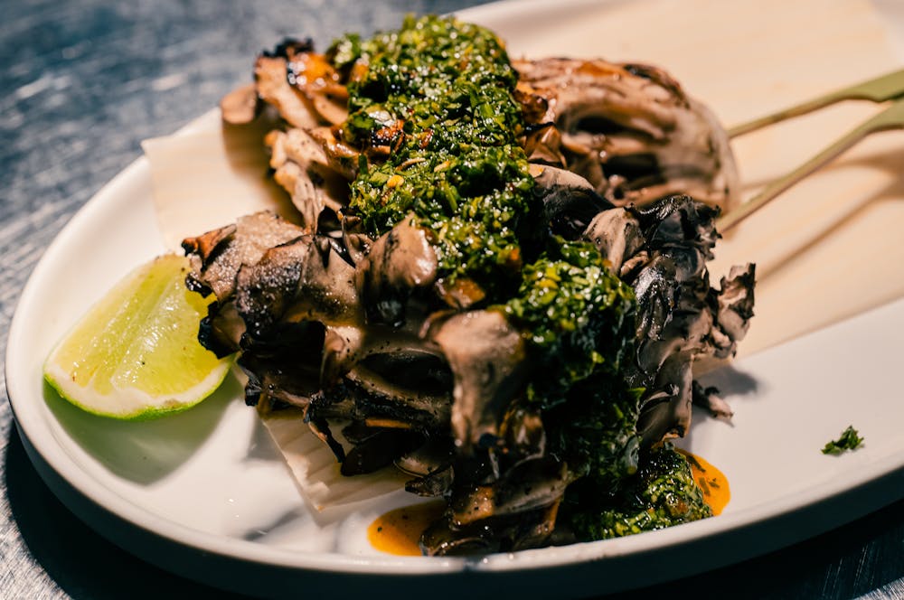 a bunch of food on a plate